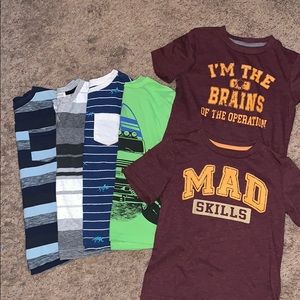 Bundle of boys T-shirt’s size 6/7 various brands.